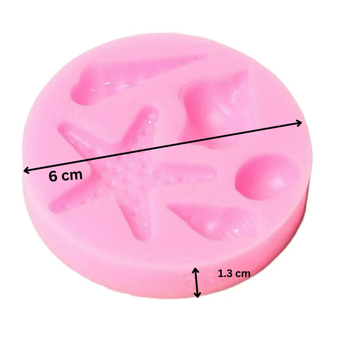 Sea Shape - Silicone Fondant Gum Paste Mould - thebakingtools.com