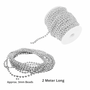 Silver Pearl Beads String 2m for Cake & Craft Decoration