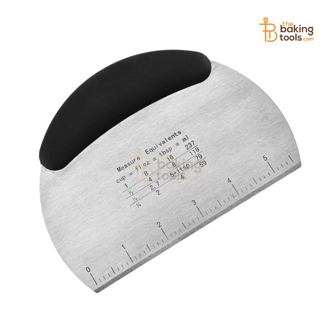 Stainless Steel Dough Scraper with Measurement Scale