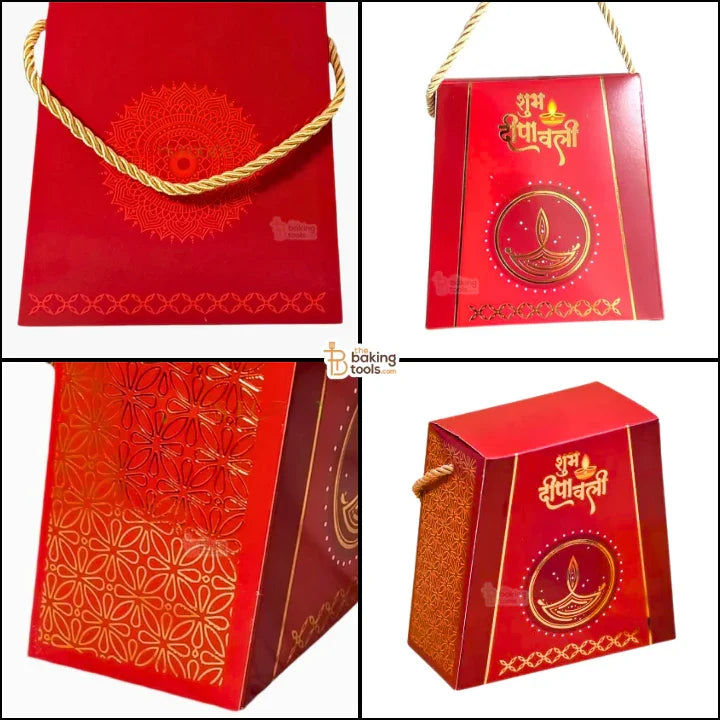 Diwali Hamper Box with “Shubh Deepawali” – Premium Gift Packaging (Pack of 10) #1650