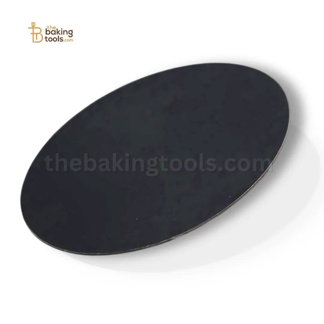 MDF Cake Base Round | Black Color - 7 inch - thebakingtools.com