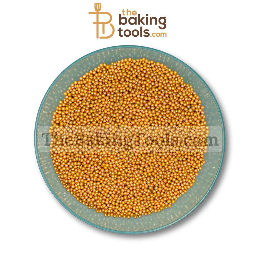 Decorative Golden Ball - 2 mm - thebakingtools.com