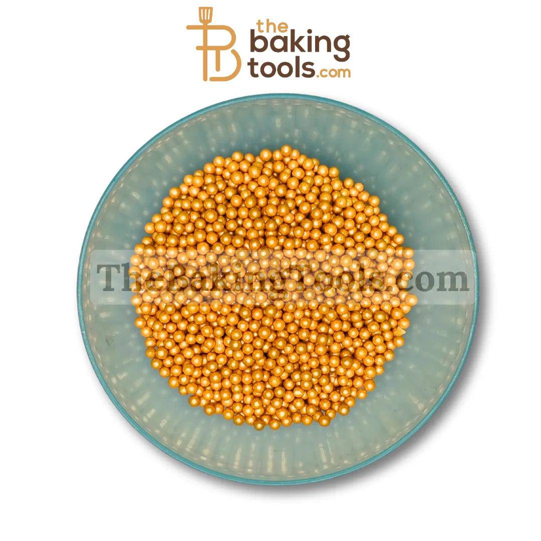 Decorative Golden Ball - 4 mm - thebakingtools.com