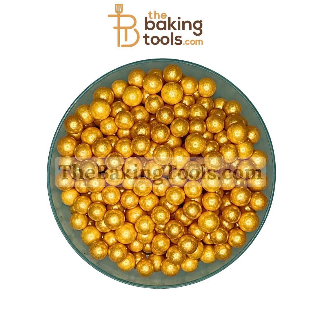 Decorative Jumbo Golden Ball - 10 mm - thebakingtools.com