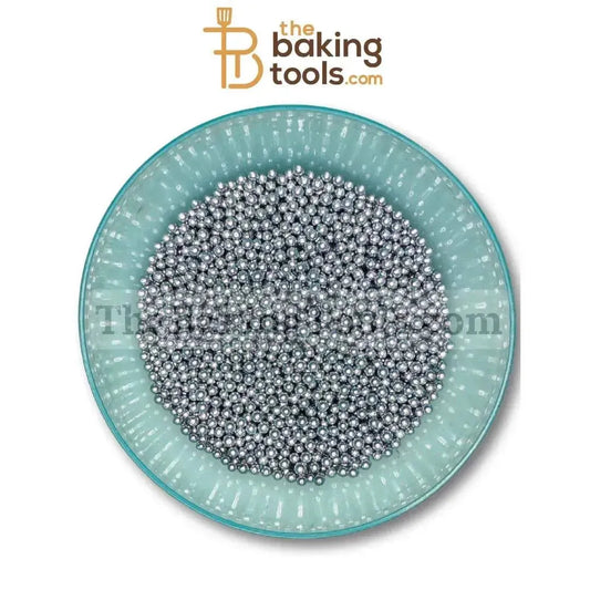 Decorative Silver Balls- 4 mm - thebakingtools.com