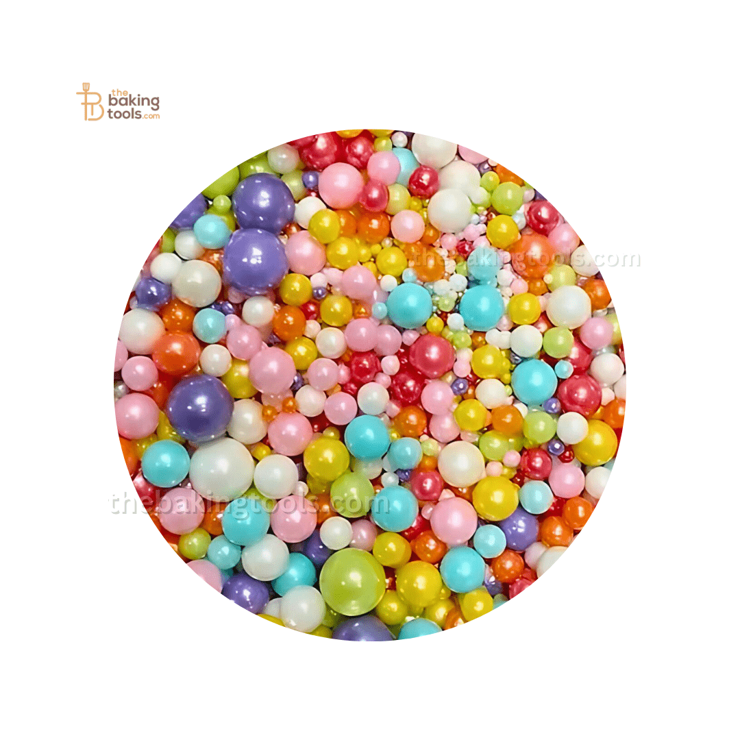 Decorative Mix Colour Pearl Balls - 003 - thebakingtools.com