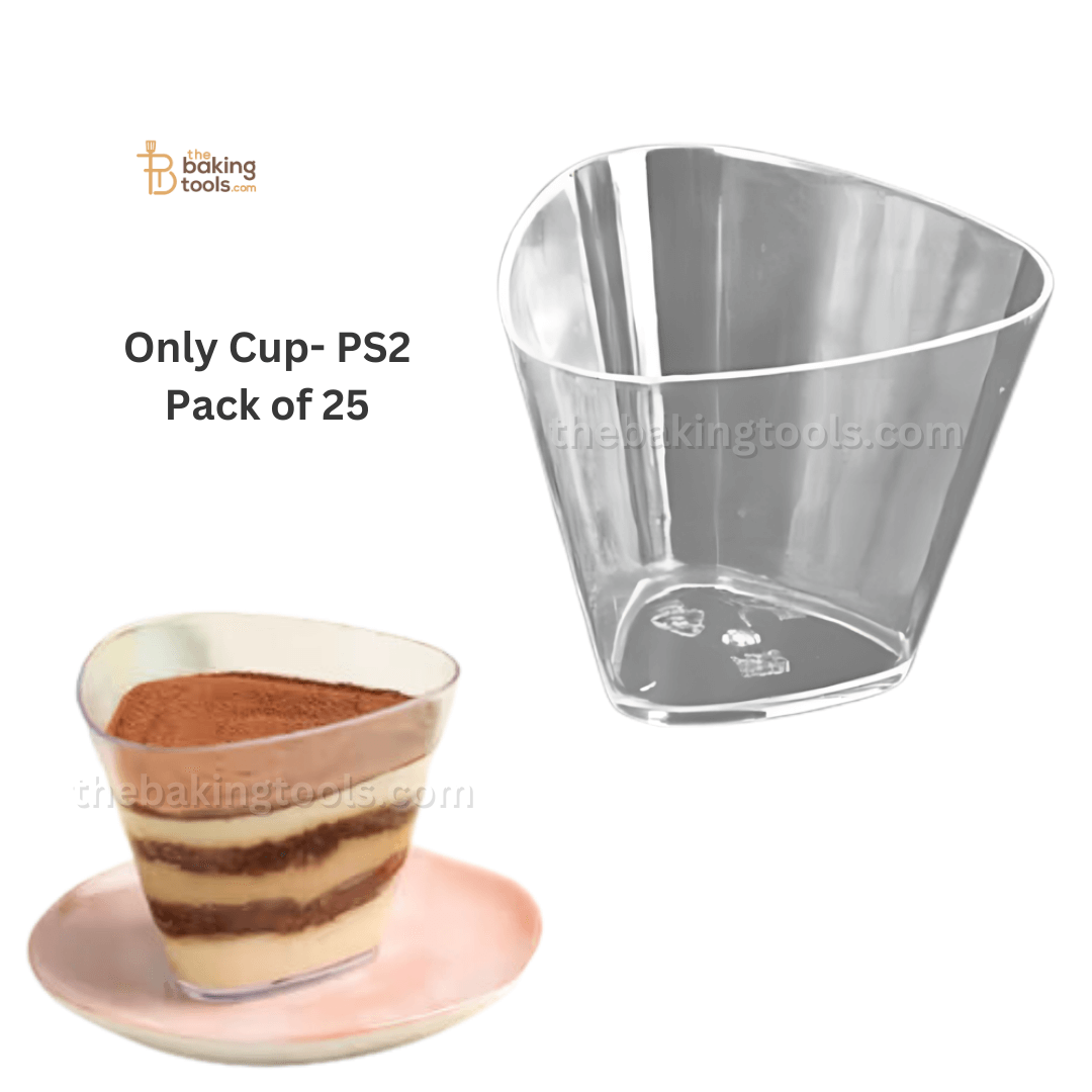 Triangular Acrylic Mousse Cup- PS2 | Pack of 25 - thebakingtools.com