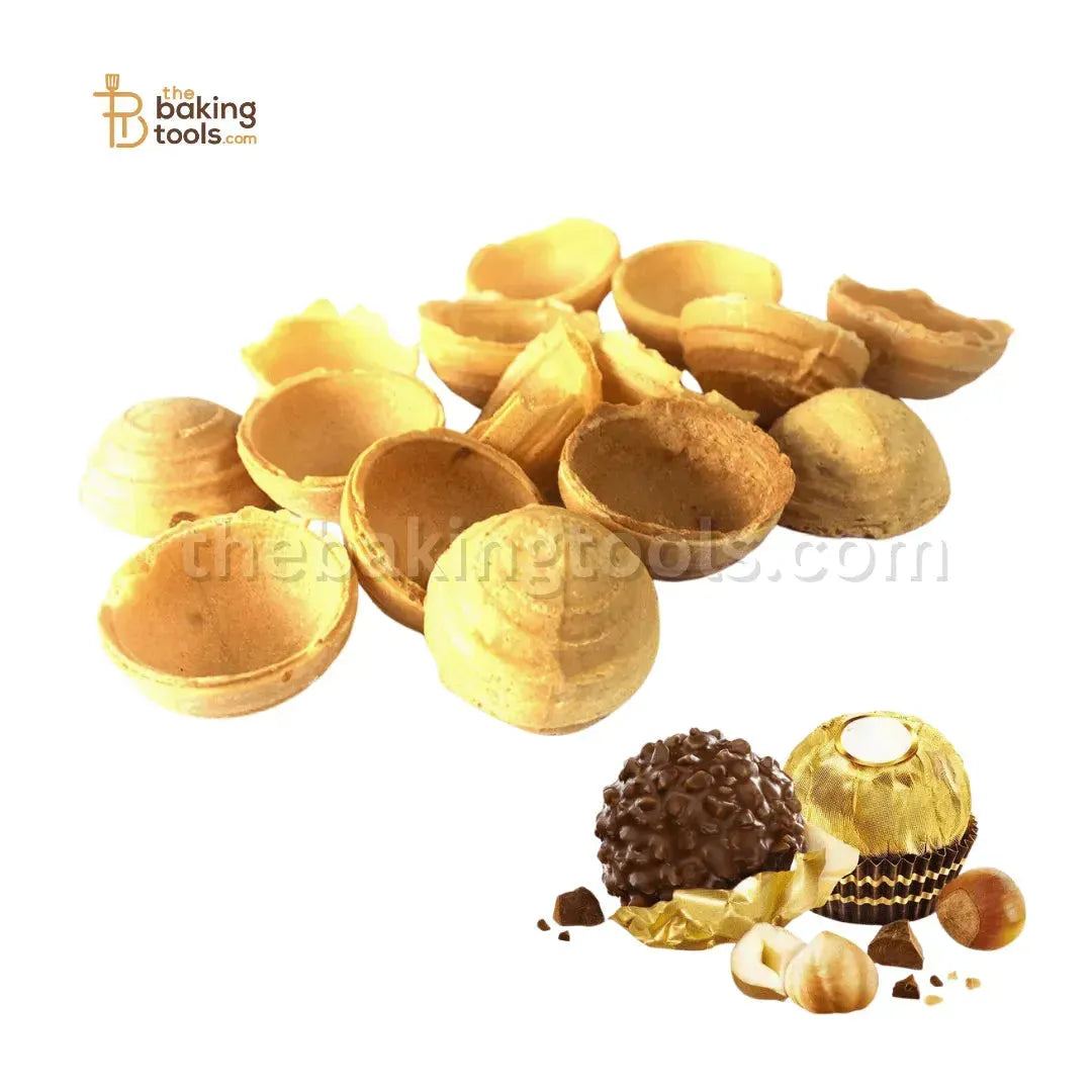 Choco Shells Wafer Cups for Filled Chocolates and Desserts