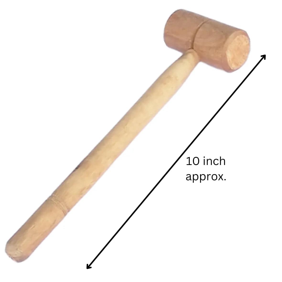 Pinata Wooden Hammer - Big 10-inch (Polished) - thebakingtools.com