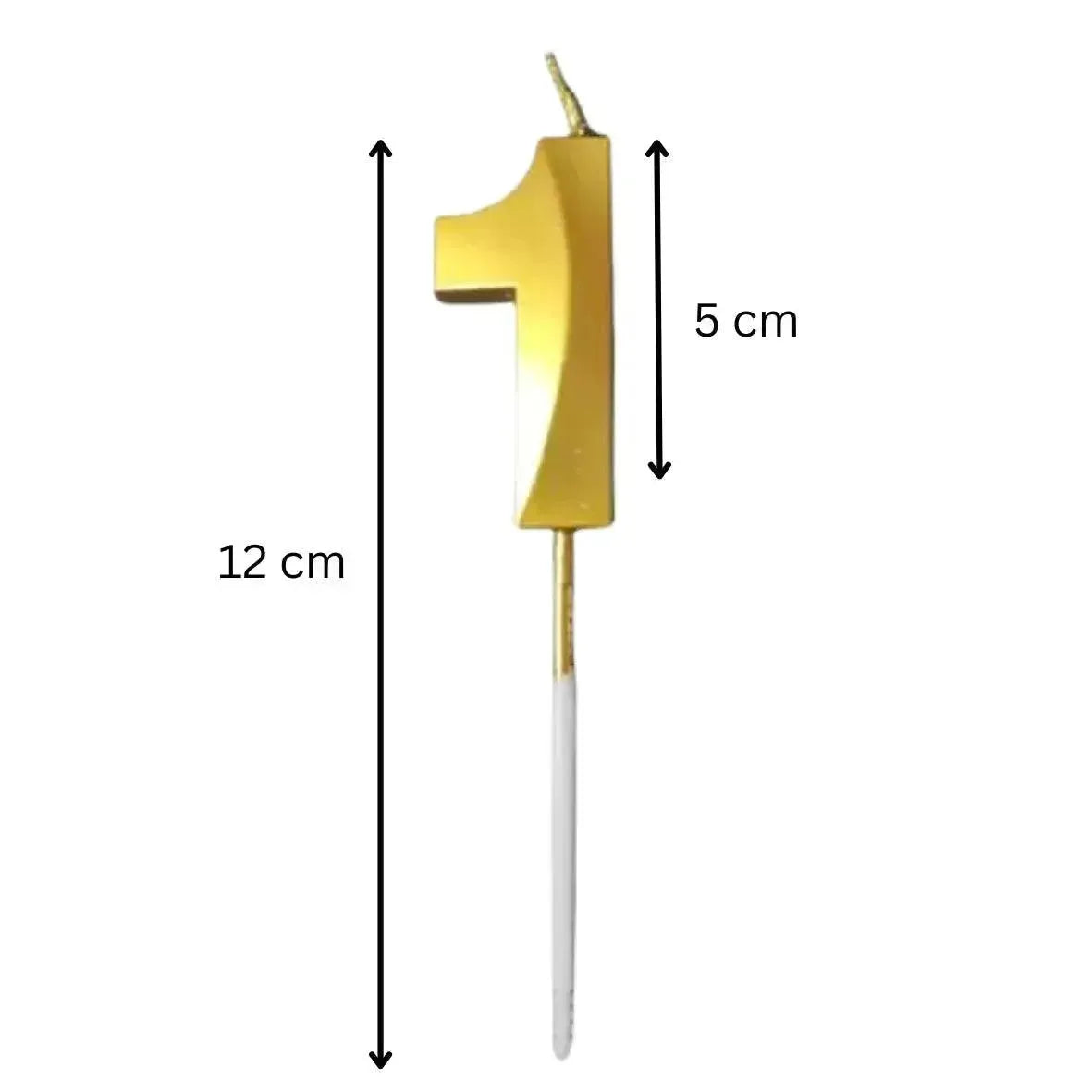 1 One Golden Number Candle - thebakingtools.com