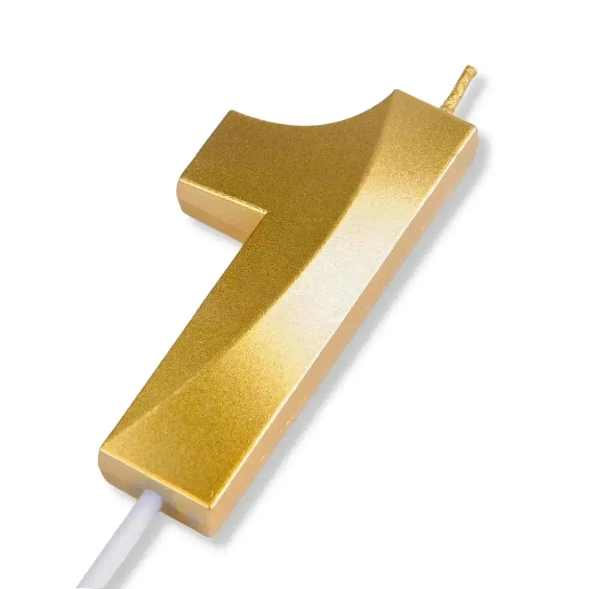 1 One Golden Number Candle - thebakingtools.com