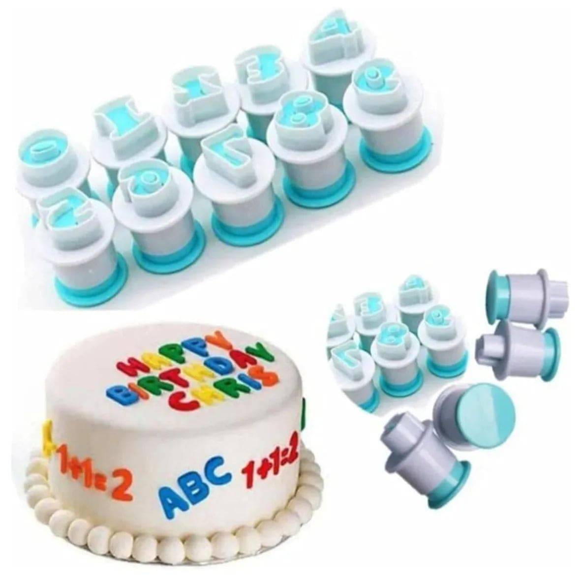 10 PCs Cake Decorating Number Cutter Plunger - thebakingtools.com