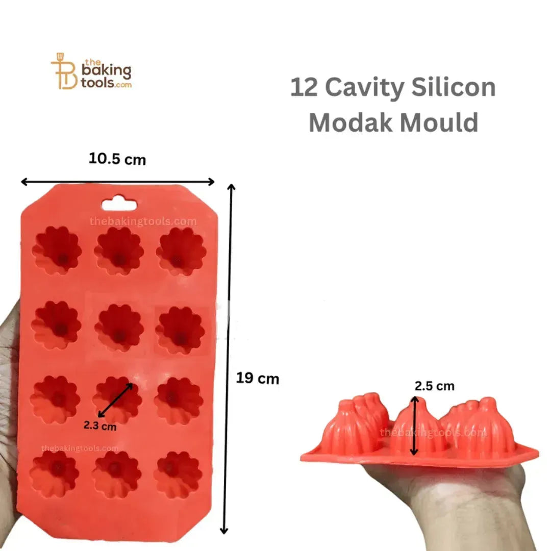 12 Cavity Silicon Modak Mould Modak Maker Modak Sacha Modak Sancha - thebakingtools.com