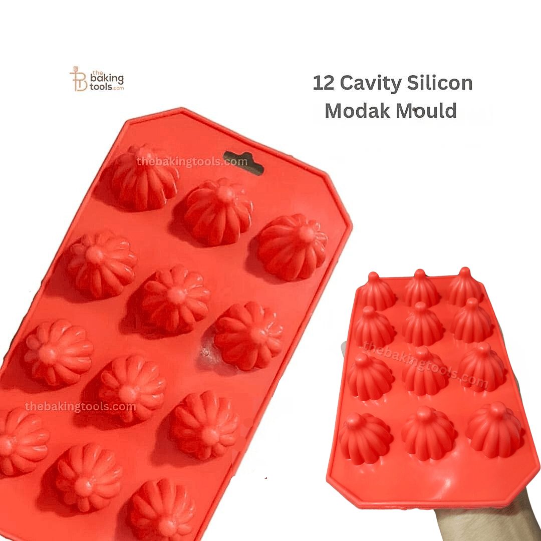 12 Cavity Silicon Modak Mould Modak Maker Modak Sacha Modak Sancha - thebakingtools.com