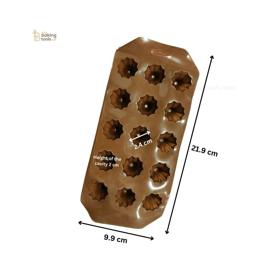 15 Cavity Silicon Mini Modak Mould Modak Sacha Modak Sancha - thebakingtools.com