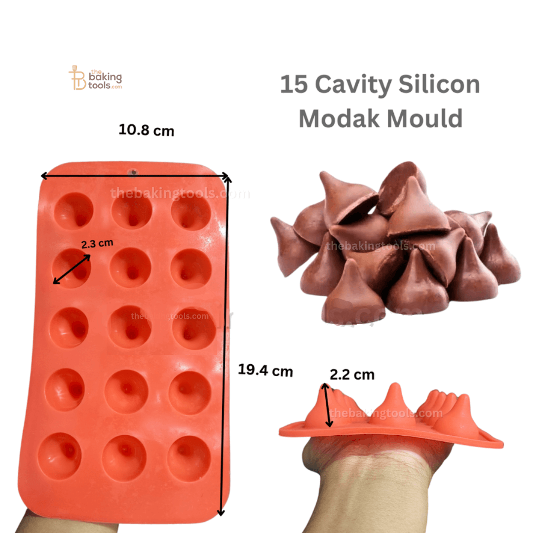 15 Cavity Silicon Modak Mould Modak Maker Modak Sacha Modak Sancha - thebakingtools.com