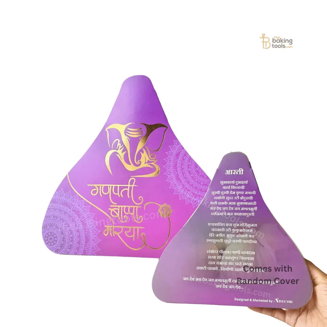 21 Cavity Modak Shaped Hamper Boxes With Golden Tray Clear Transparent Lid And Printed Modak Box Cover (Pack of 5) - thebakingtools.com