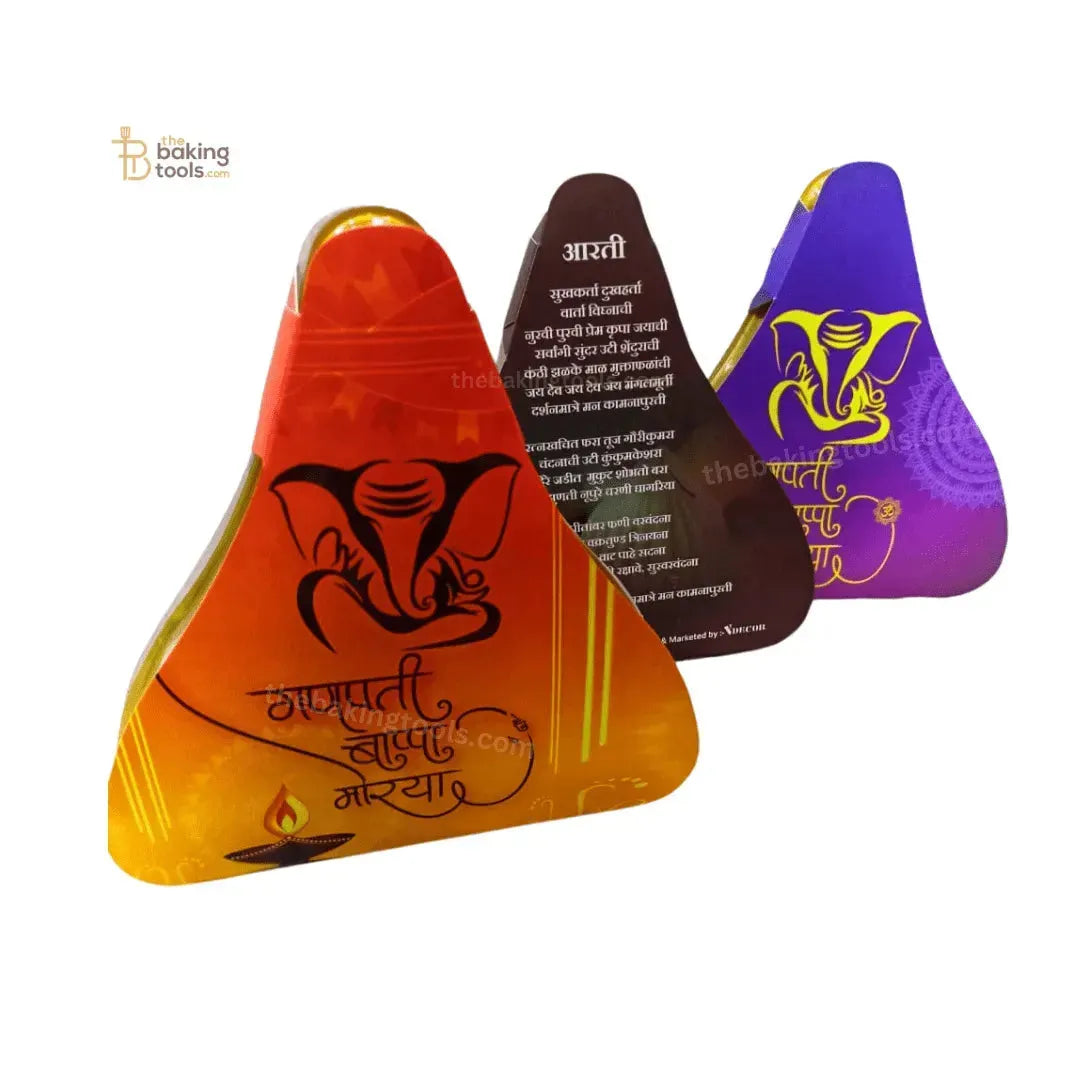 21 Cavity Modak Shaped Hamper Boxes With Golden Tray Clear Transparent ...