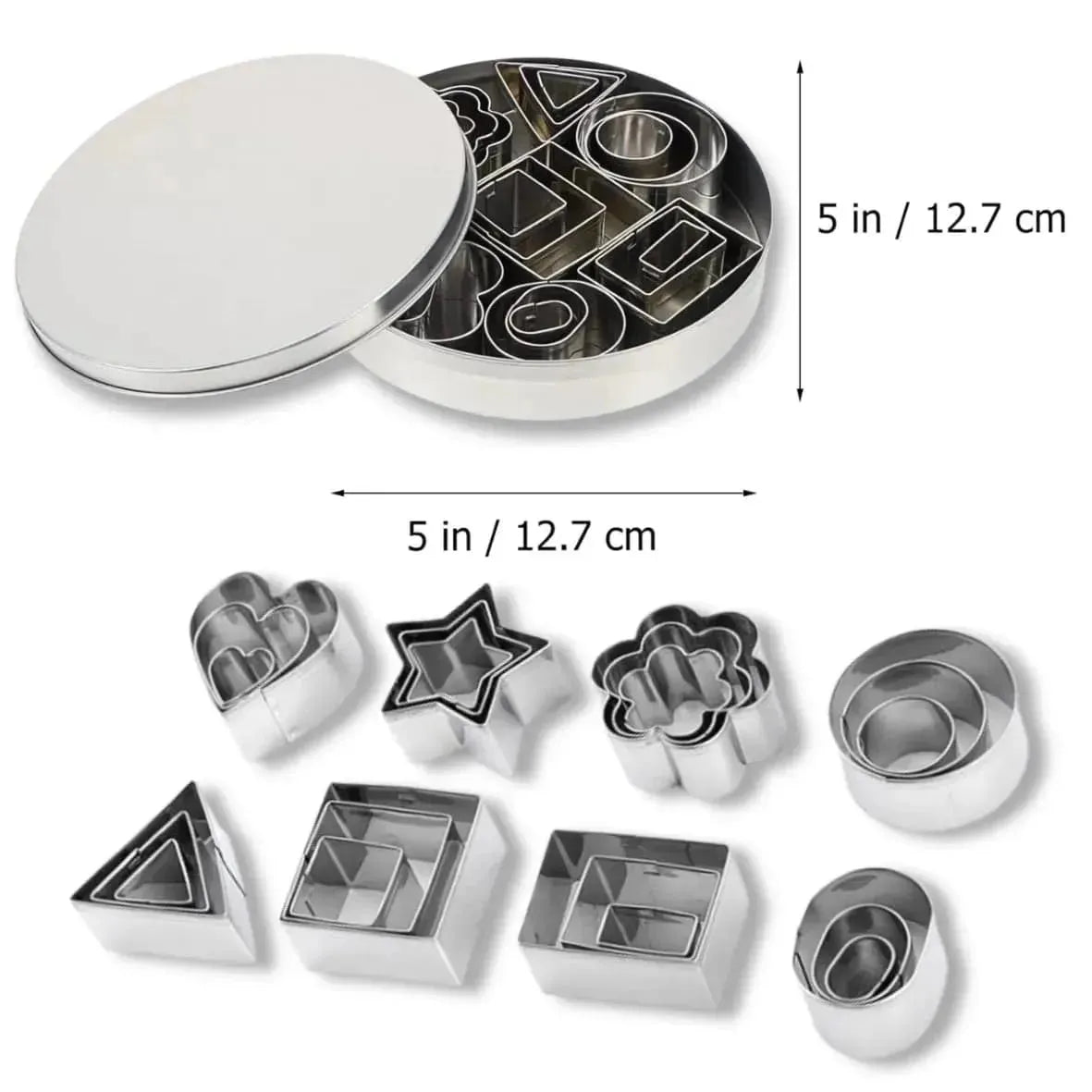 24 PCs Cookie Cutter - thebakingtools.com