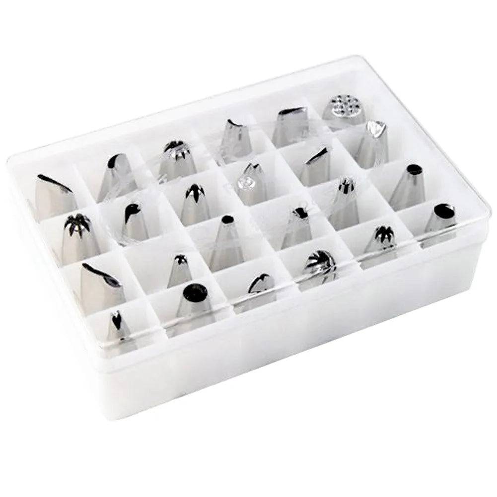 24 Pcs Nozzle Piping Cake Decorating Nozzle Set - Box - thebakingtools.com