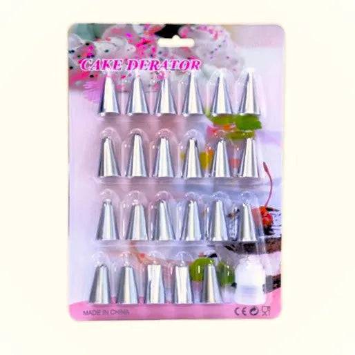 24-piece PIPING NOZZLE SET - CARD - thebakingtools.com