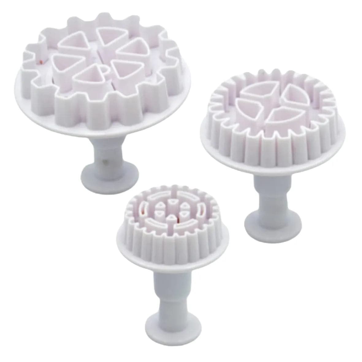 3 PCs Gear Wheel Plunger - thebakingtools.com