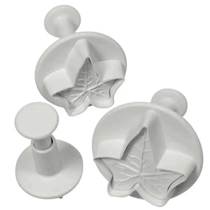 Maple Leaf Plunger Cutter 3 Pcs Set | Fondant Tool