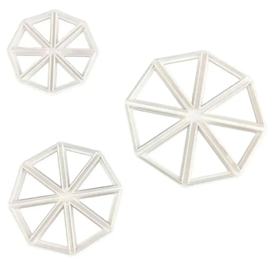 3 PCs Set Triangular Pastry Plunger Cutter - thebakingtools.com