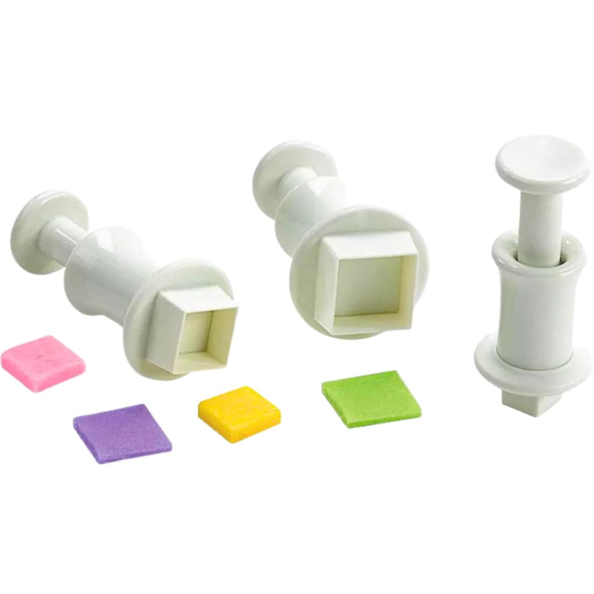 3 PCs Square Plunger Cutter - thebakingtools.com