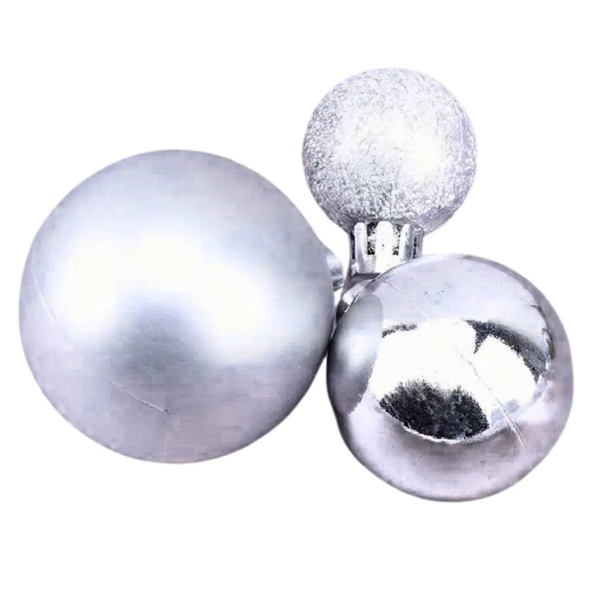 3 Piece Silver Faux Ball Toppers - thebakingtools.com