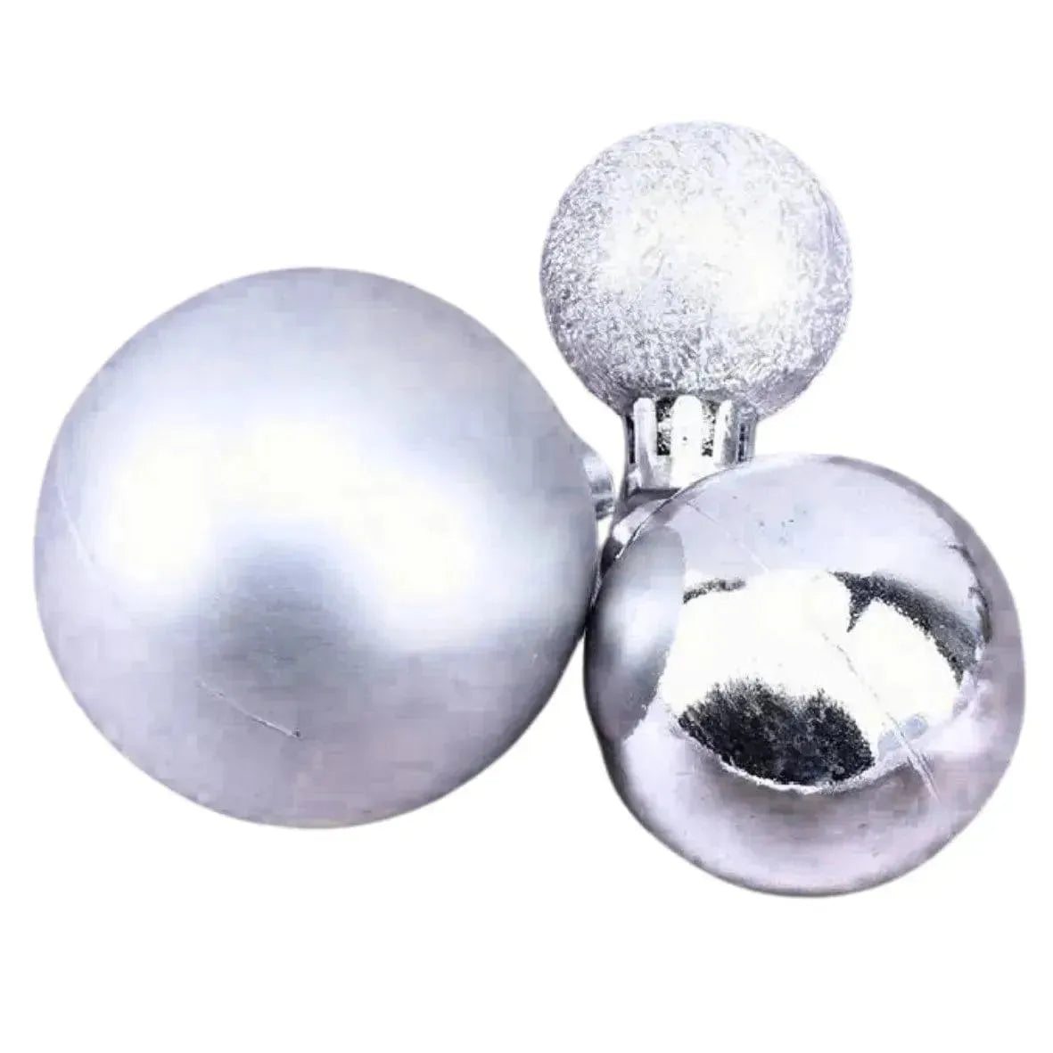 3 Piece Silver Faux Ball Toppers - thebakingtools.com