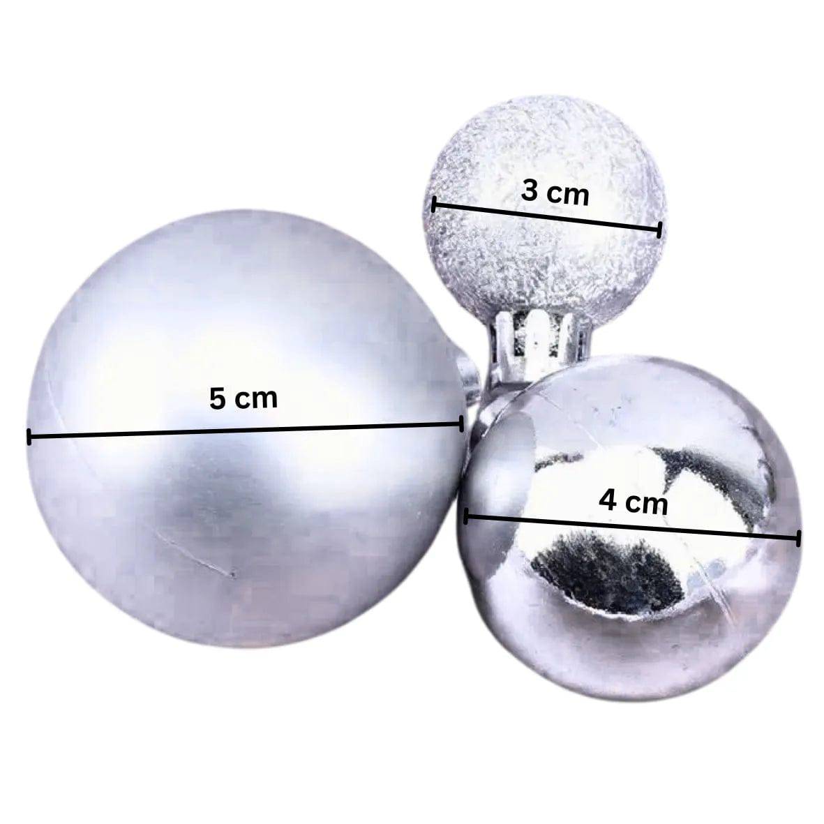 3 Piece Silver Faux Ball Toppers - thebakingtools.com