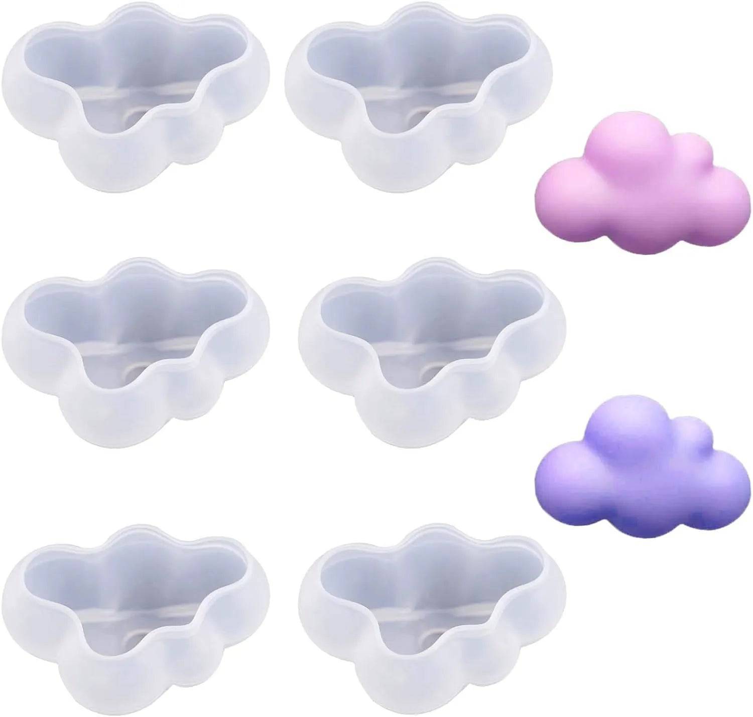 3D Cloud Silicone Fondant Gum Paste Mould 1 Piece - thebakingtools.com