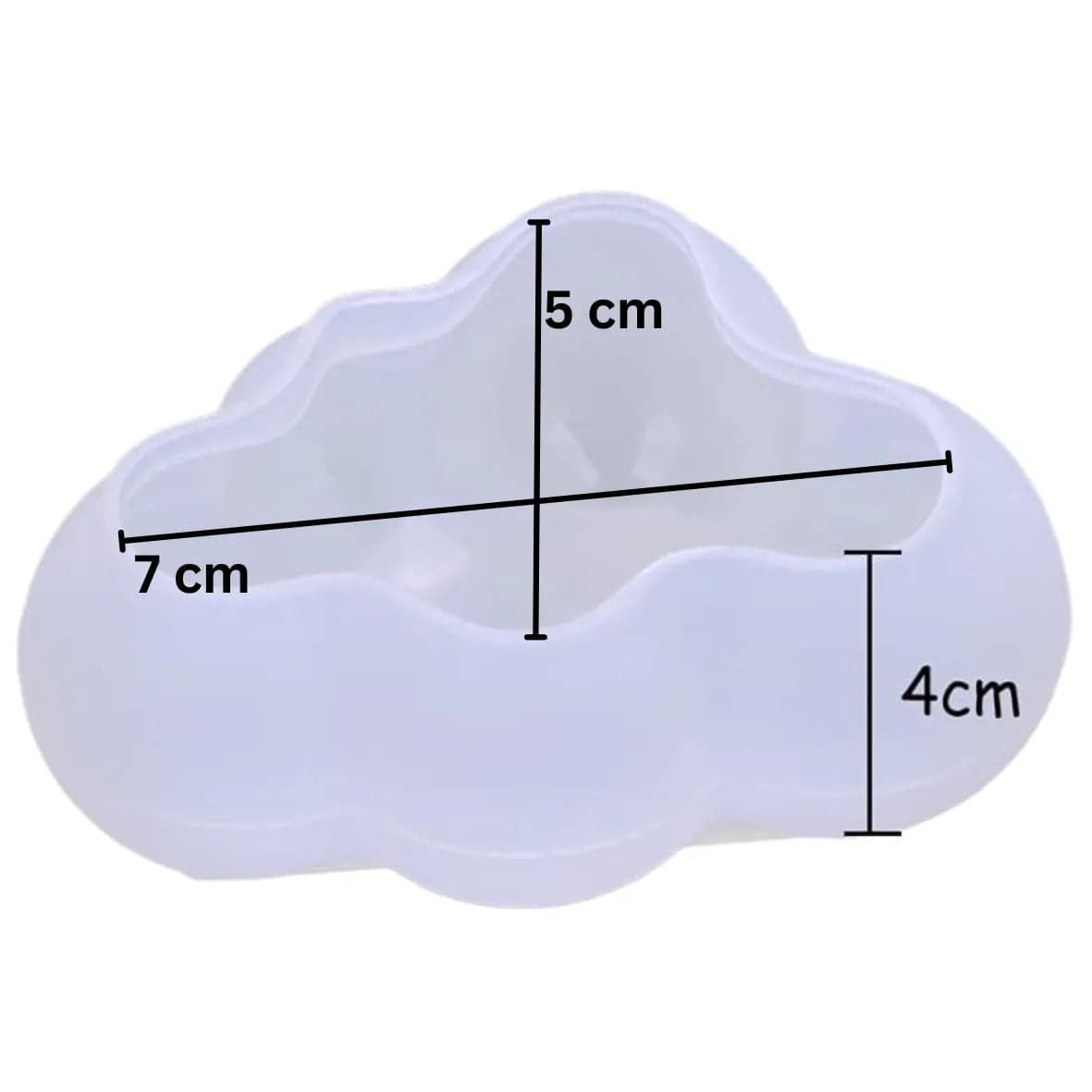 3D Cloud Silicone Fondant Gum Paste Mould 1 Piece - thebakingtools.com