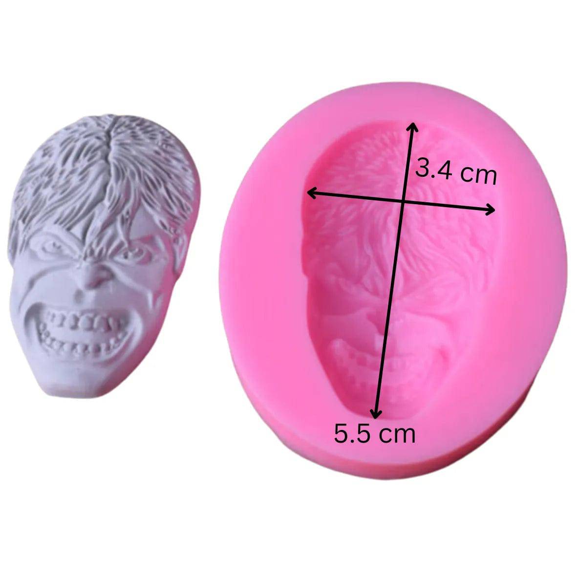 3d Hulk Shape - Silicone Fondant Gum Paste Mould - thebakingtools.com