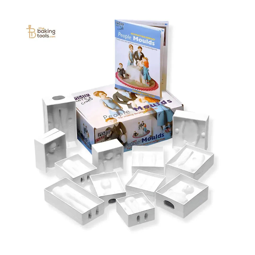 3D People Moulds Set of 24 Pieces (4 People) | Human Full Body Mould - thebakingtools.com