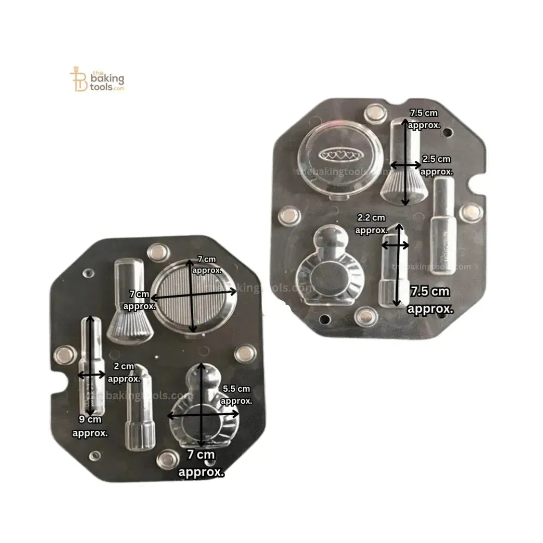 3D Polycarbonate Chocolate Mould - Cosmetic or Makeup Shape - thebakingtools.com