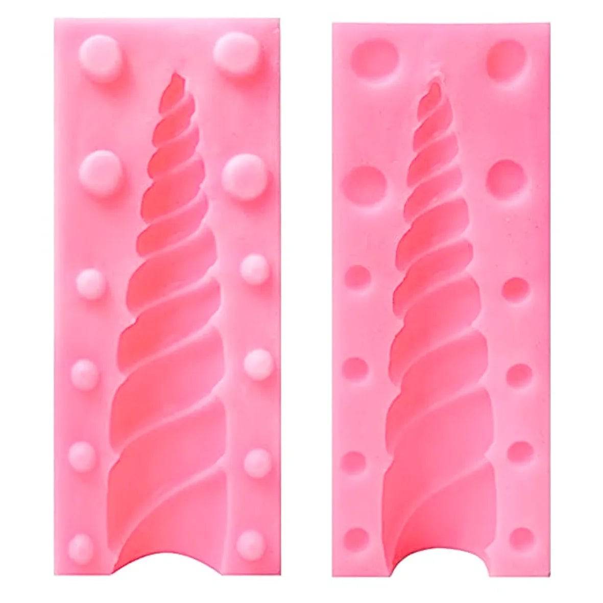 3D Unicorn Horn Shape Silicone Fondant Gum Paste Mould - thebakingtools.com