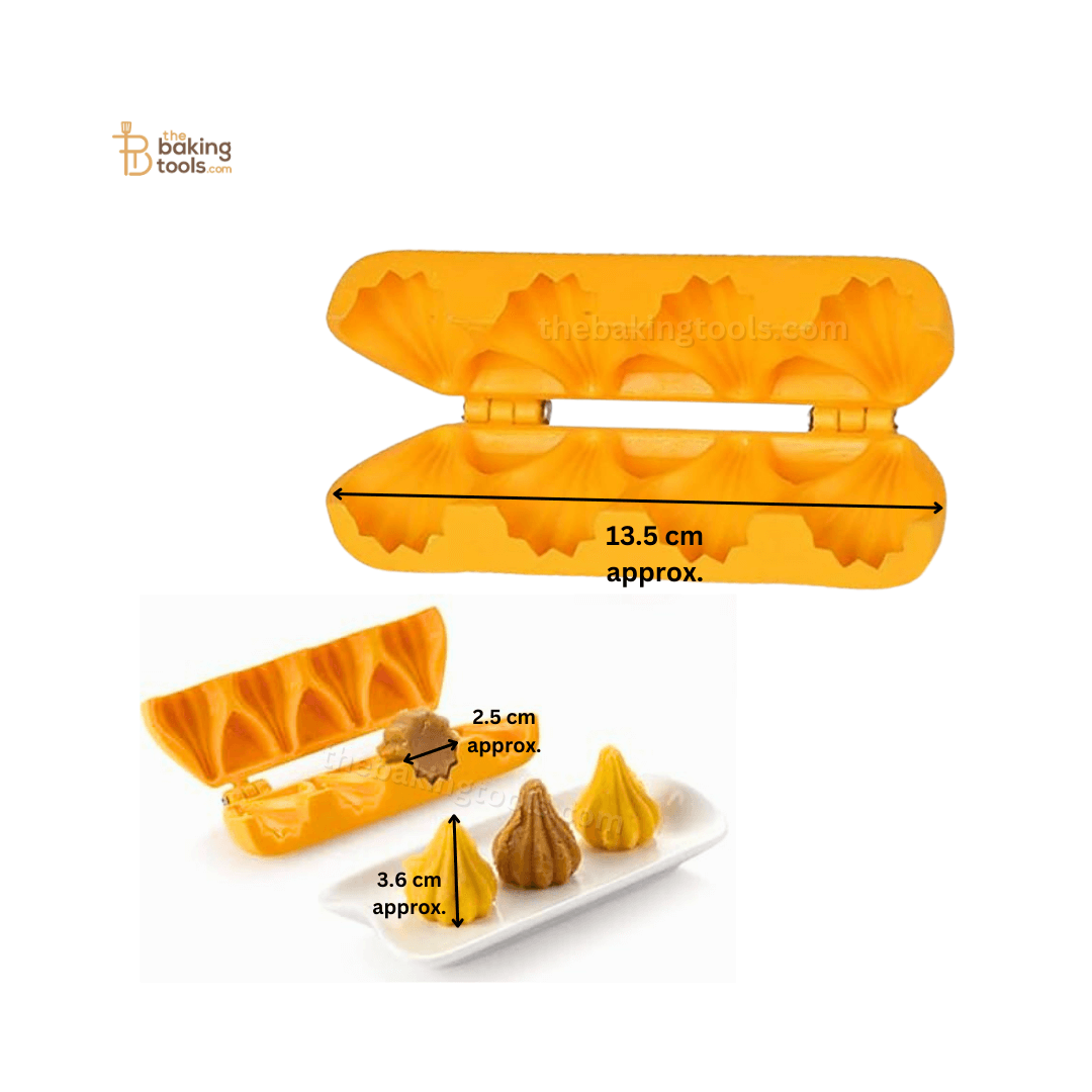 4 Cavity Modak Mould Modak Sacha Modak Maker Modak Sancha - thebakingtools.com