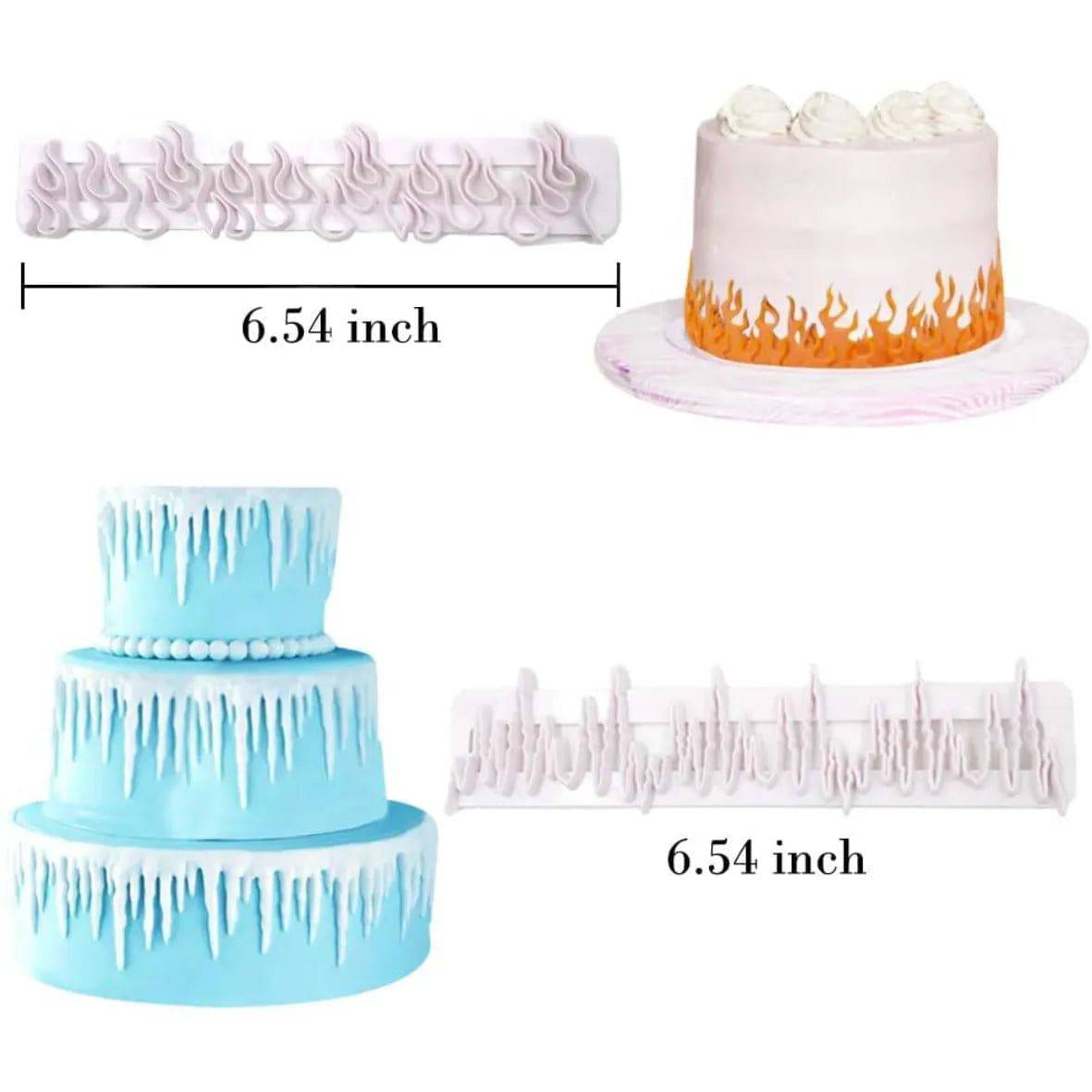 4 PCs EMBOSSING GRASS PLUNGER CUTTER - thebakingtools.com