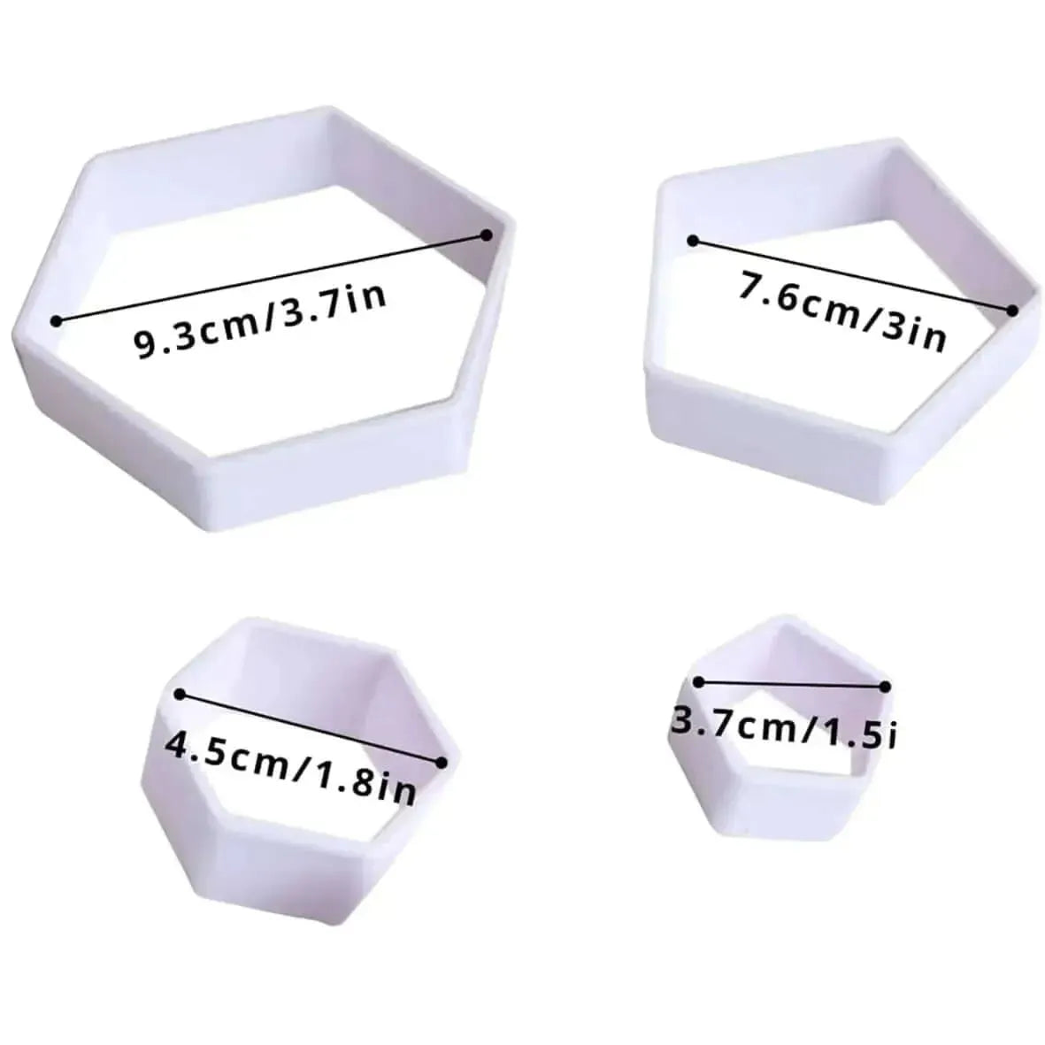 4Pcs Footballl Shape Plunger Cutter - thebakingtools.com