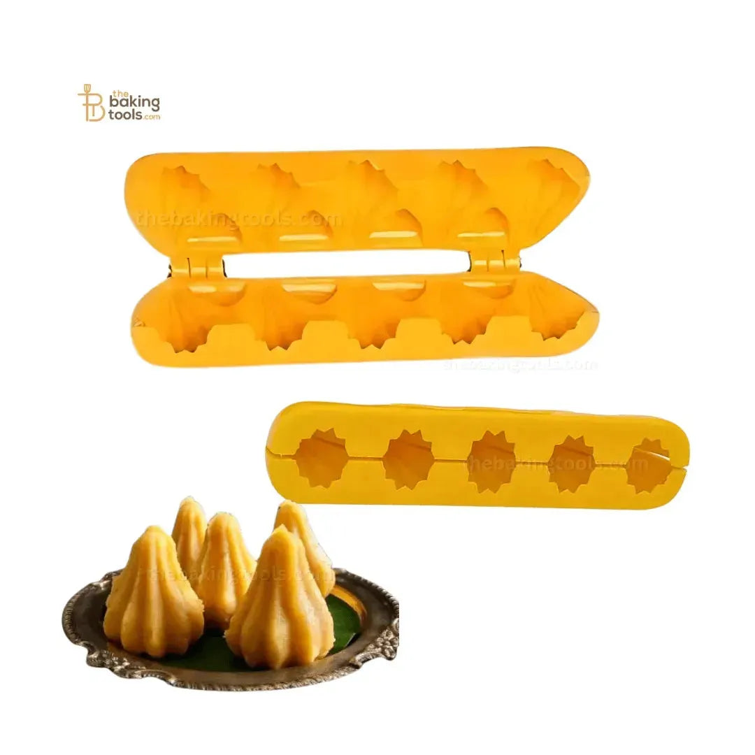 5 Cavity Modak Mould Modak Sacha Modak Maker Modak Sancha - thebakingtools.com