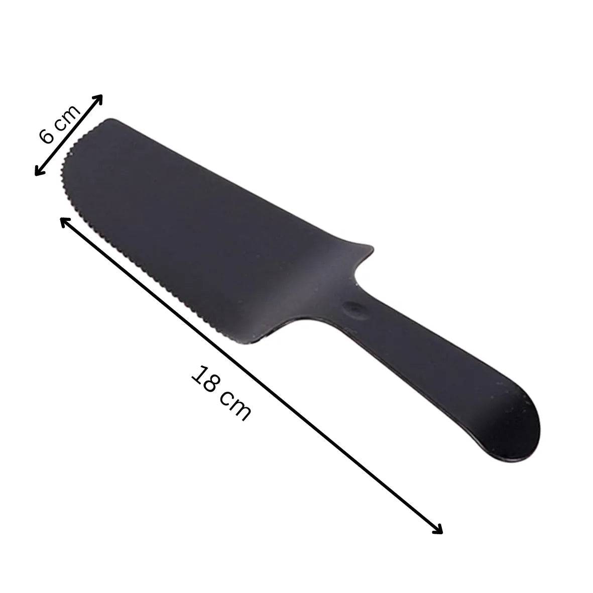 50 Pcs Disposable Plastic Cake Knife Teethed Shape - thebakingtools.com