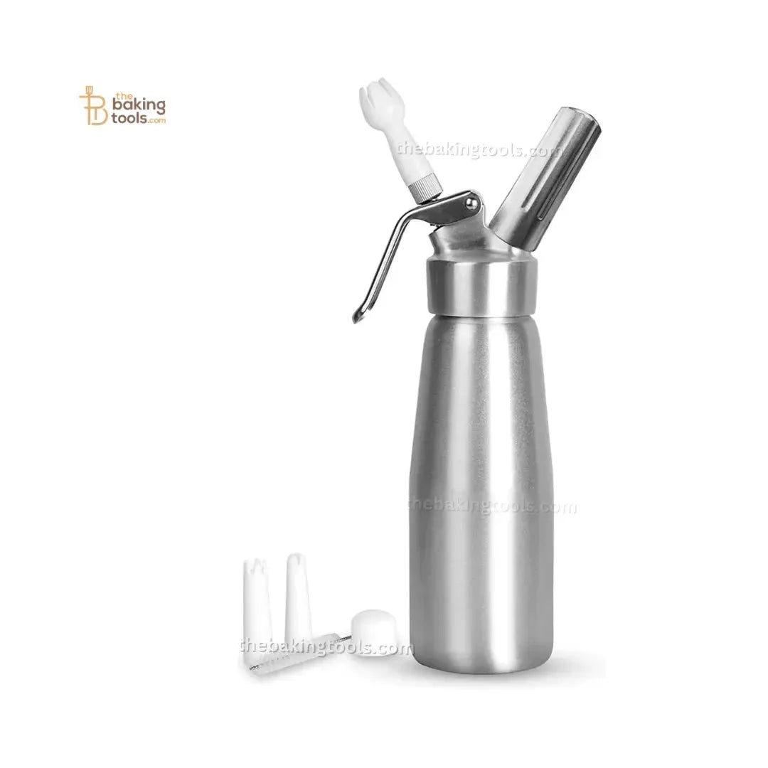 500ml Cream Whipper with Three Nozzles | Whipped Cream Dispenser - thebakingtools.com