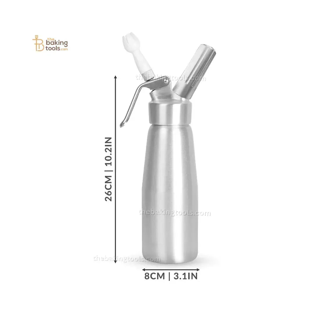 500ml Cream Whipper with Three Nozzles | Whipped Cream Dispenser - thebakingtools.com