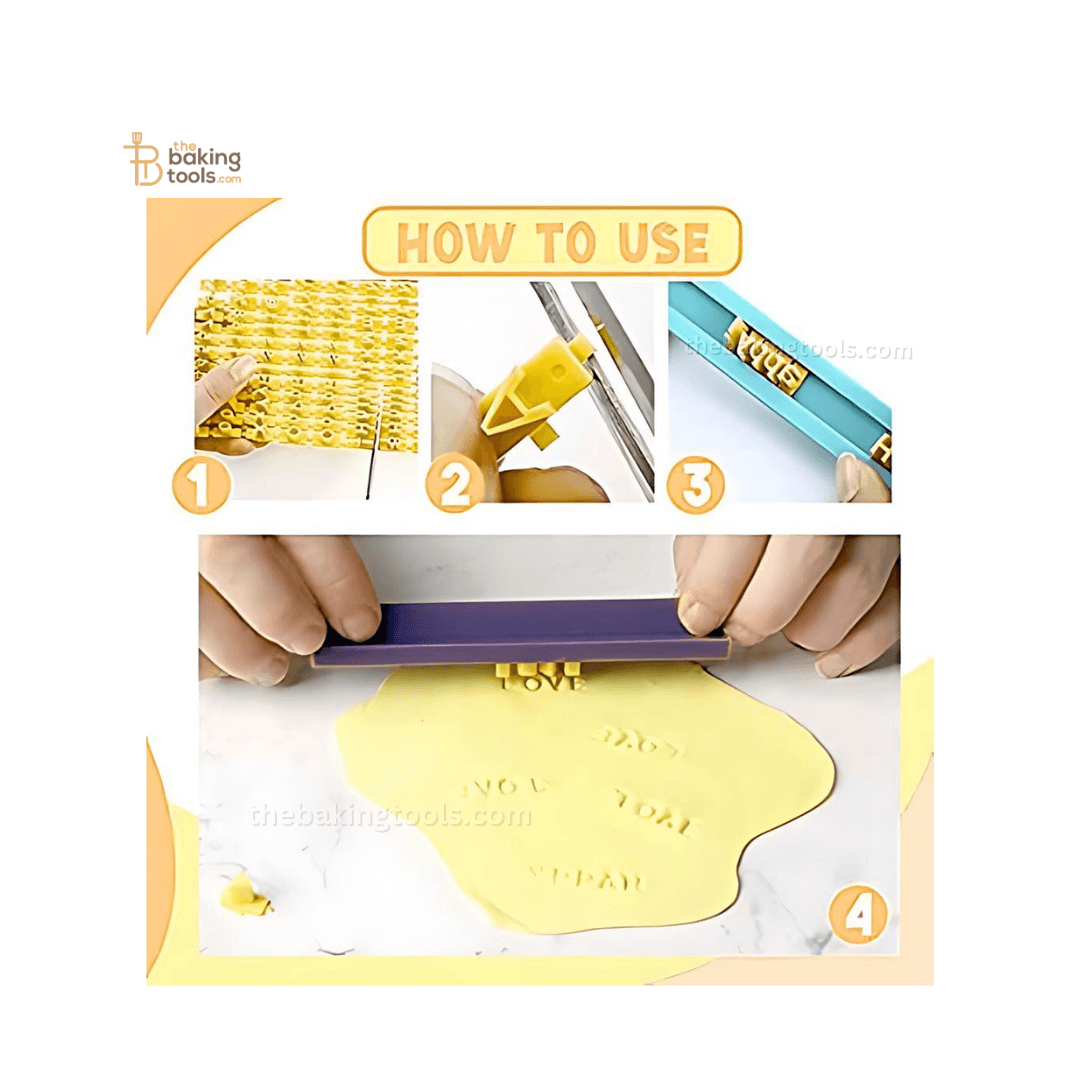 56 Pcs Alphabet/Numbers Shape Fondant Stamp Cutter - thebakingtools.com