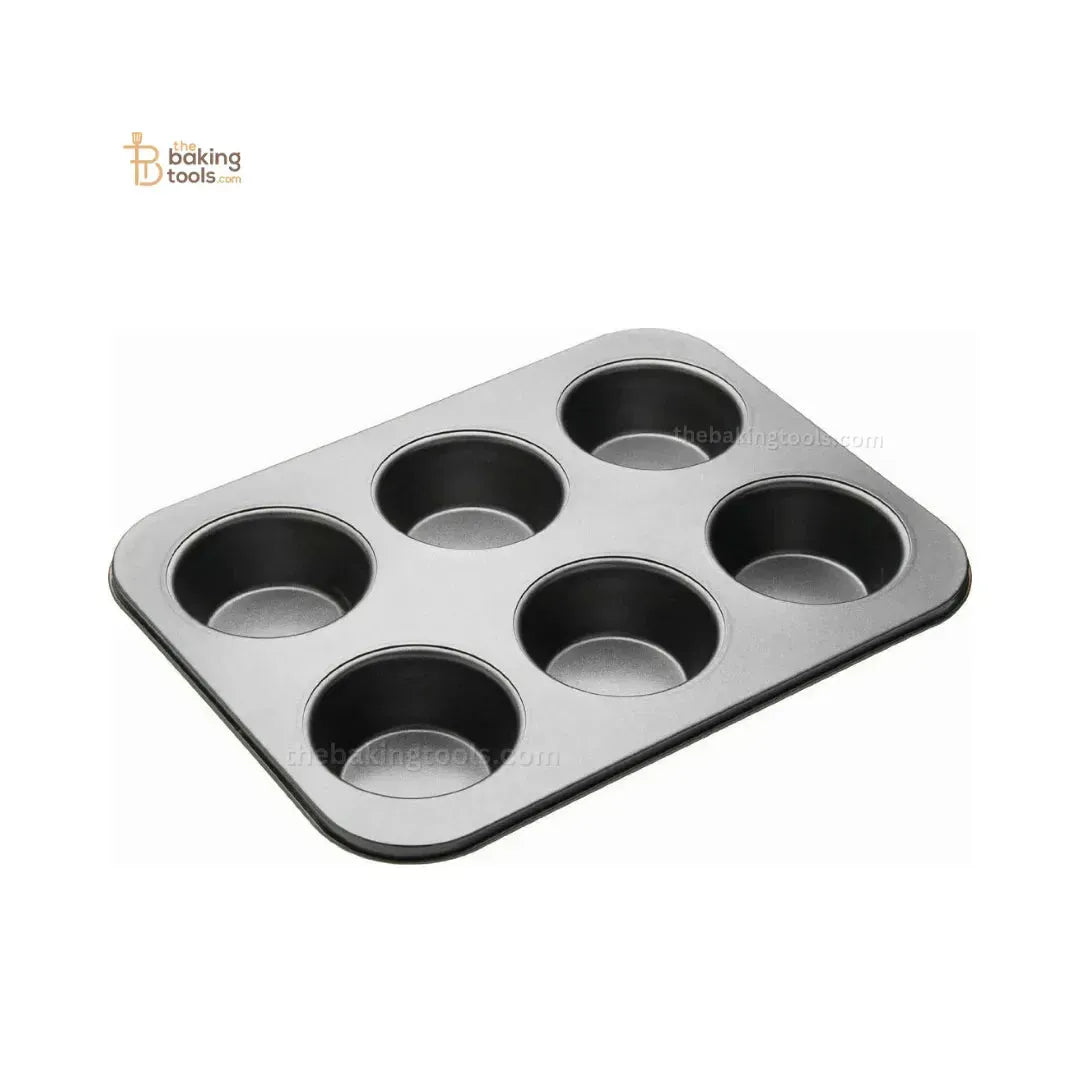 6 Cavity Muffin Cupcake Tray Mould - thebakingtools.com