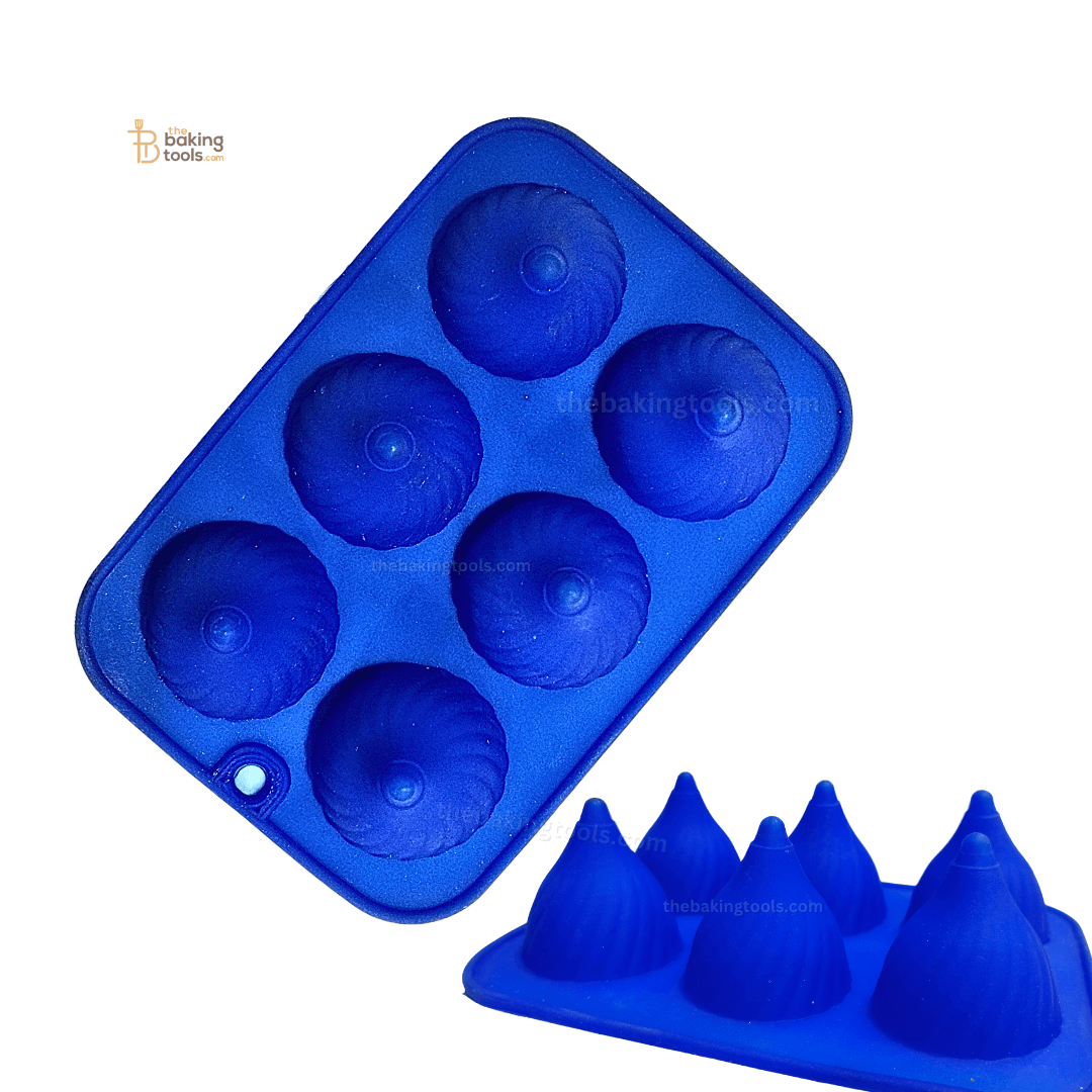 6 Cavity Silicon Modak Mould Modak Sacha Modak Sancha - 002 - thebakingtools.com