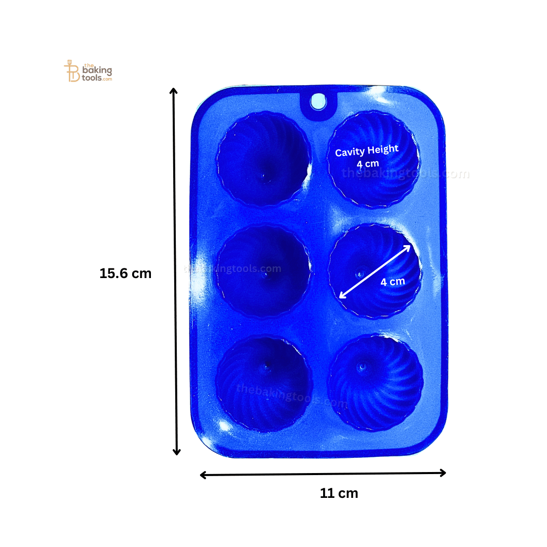 6 Cavity Silicon Modak Mould Modak Sacha Modak Sancha - 002 - thebakingtools.com