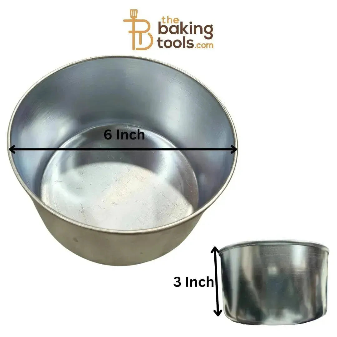 6 inch Cake Round Mould, 6 Inch Width 3 Inch Height (No Damage Claims) - thebakingtools.com